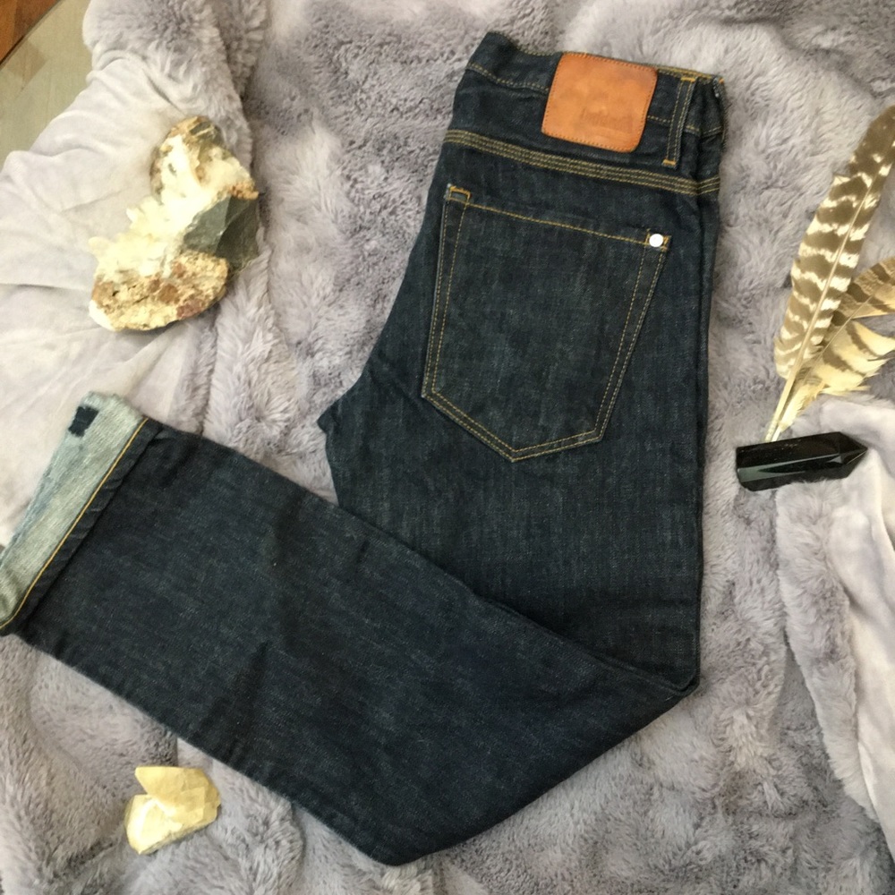Men’s darkwash BALDWIN Classic Straight Denim Pant
